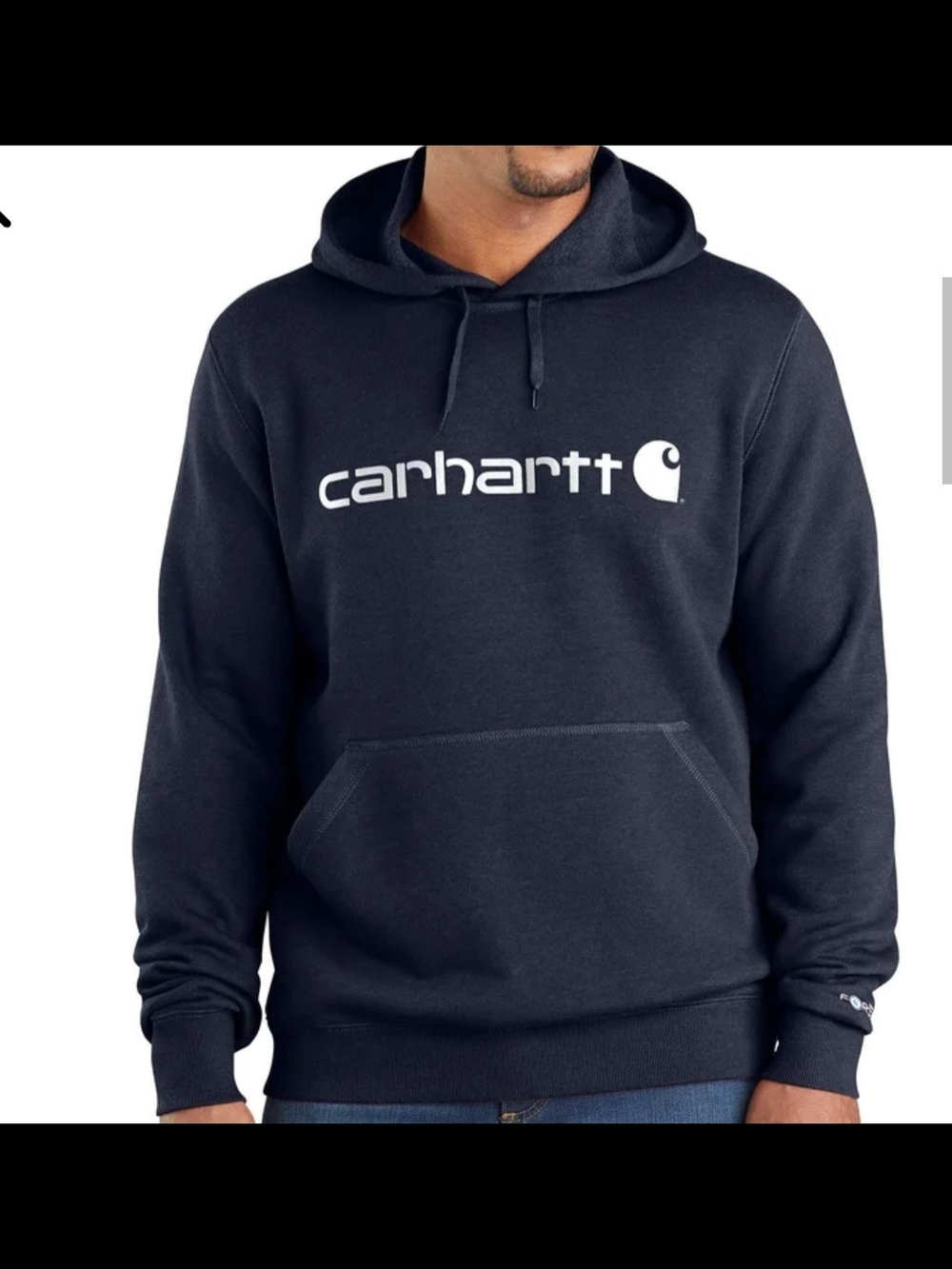 Mens Carhartt Force® Delmont Signature Graphic Hooded Medium Sweatshirt